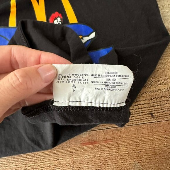 Champion Small Black Malibu California T Shirt Ronald McDonald Surfing Graphic - Picture 8 of 9